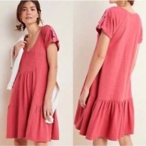 Anthropologie Saturday Sunday Katie Flounce Ruffle Hem Dress